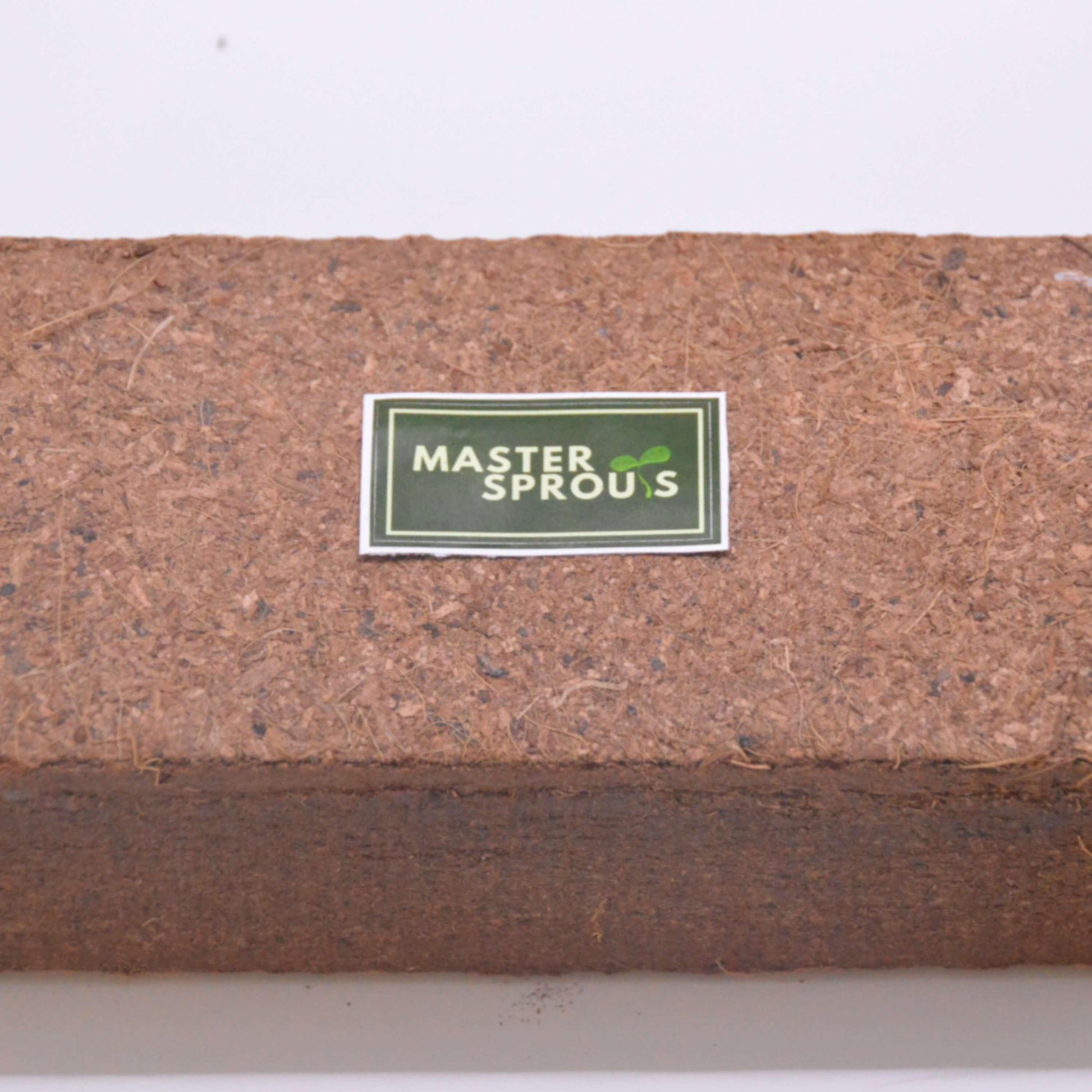 Kokosvezel blok voor gebruik bij microgreens of iedere andere substraattoepassing in de tuin of binneshuis